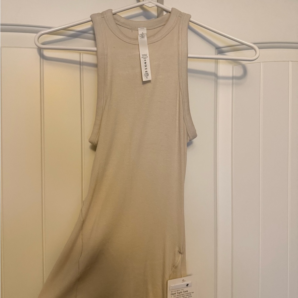 lululemon athletica Beige Tank Top